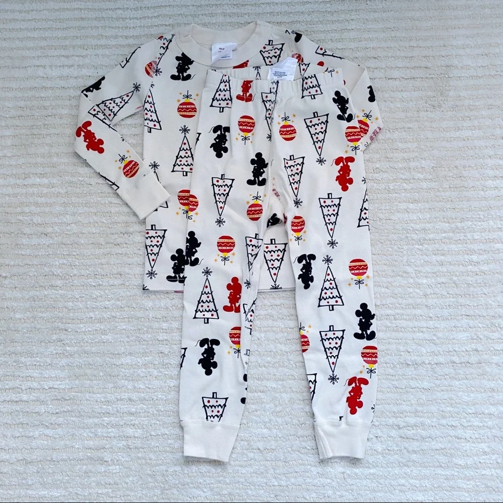 NWT Hanna Andersson Mickey Folk Tree long johns
